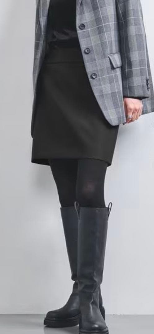 ユナイテッドアローズブラックタイトスカート ミニ丈