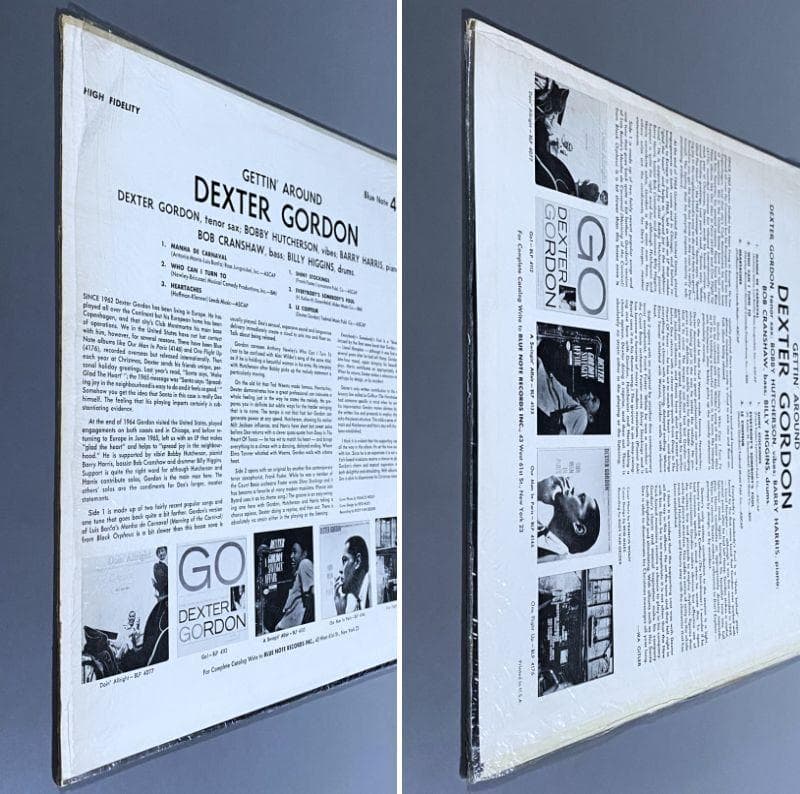 ★上質美品【USオリジ／MONO／VG刻印／シュリンク残存】デクスター・ゴードン