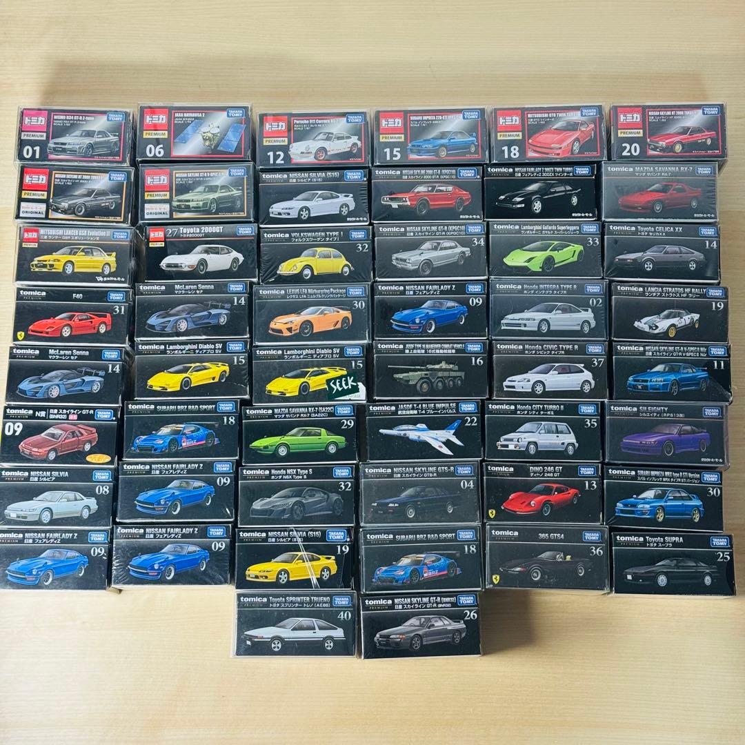 トミカプレミアム シュリンク付き クリアケース付き 初期箱あり 50台まとめ ①