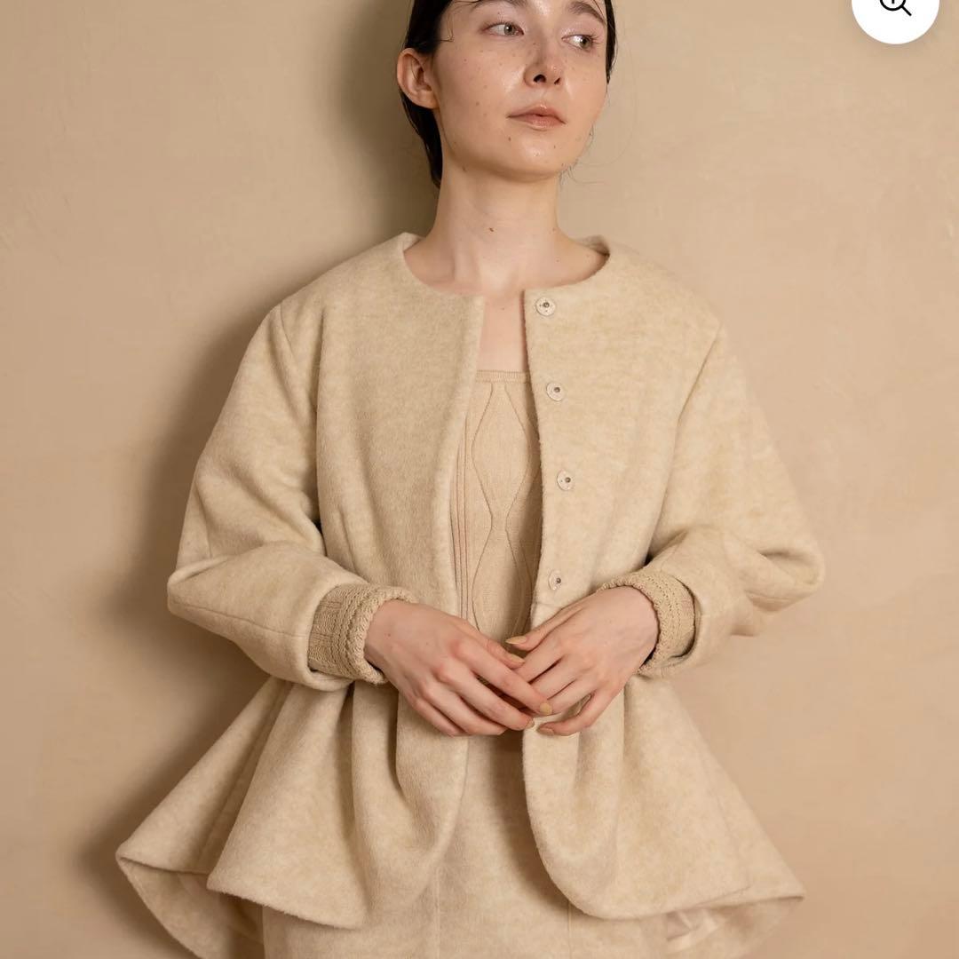 euw layered knit jacket アウター ジャケット