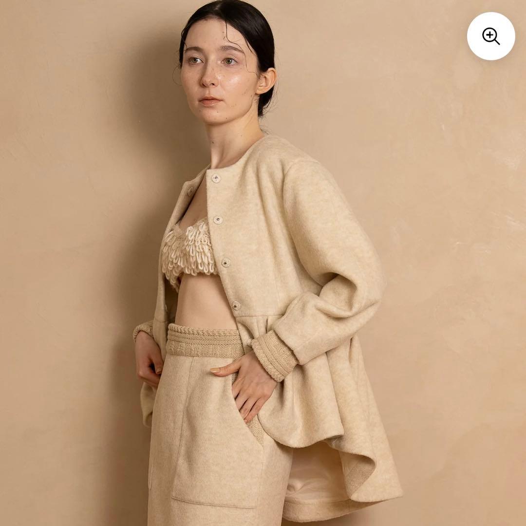 euw layered knit jacket アウター ジャケット