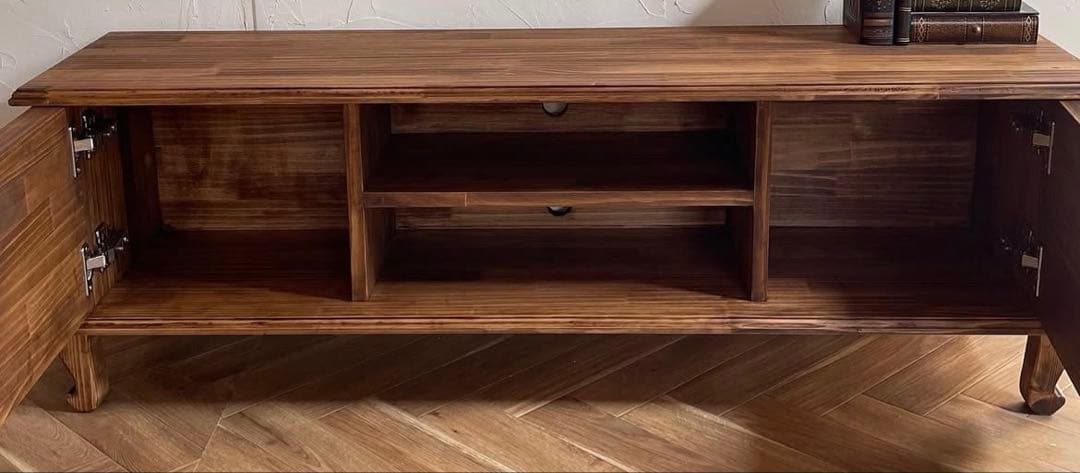 猫足アンティークテレビボード