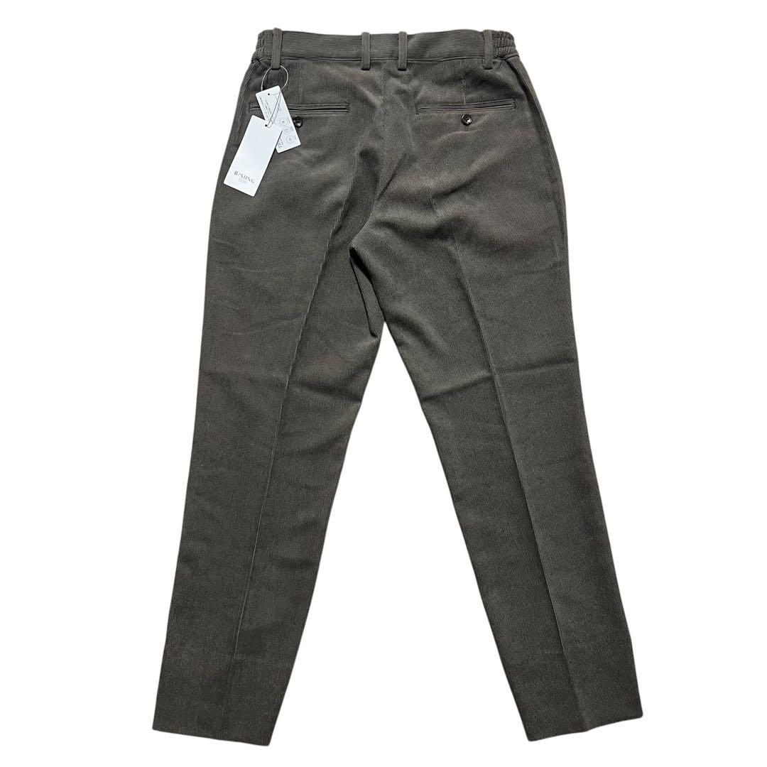 B:MING by BEAMS コーデュロイ スラックス グレージュ Mサイズ