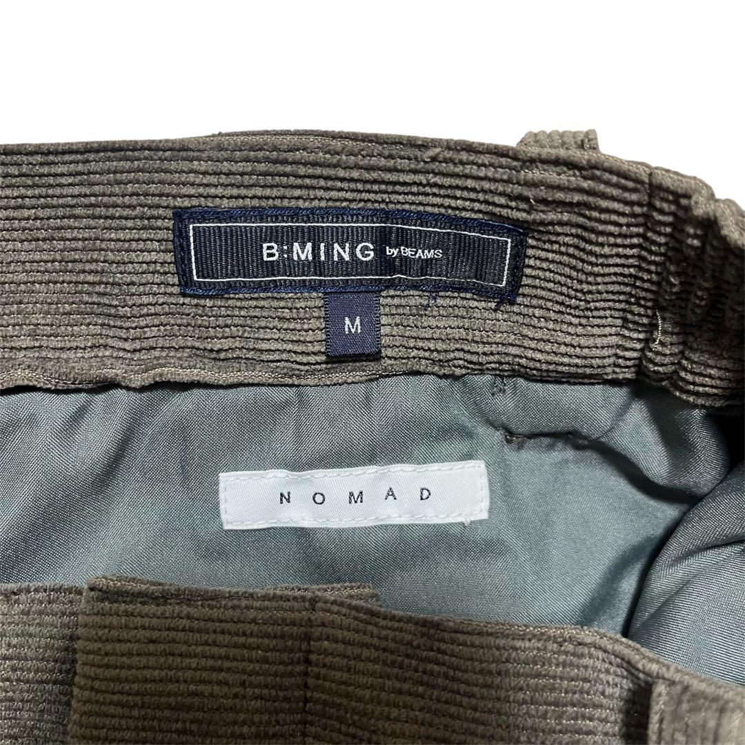 B:MING by BEAMS コーデュロイ スラックス グレージュ Mサイズ