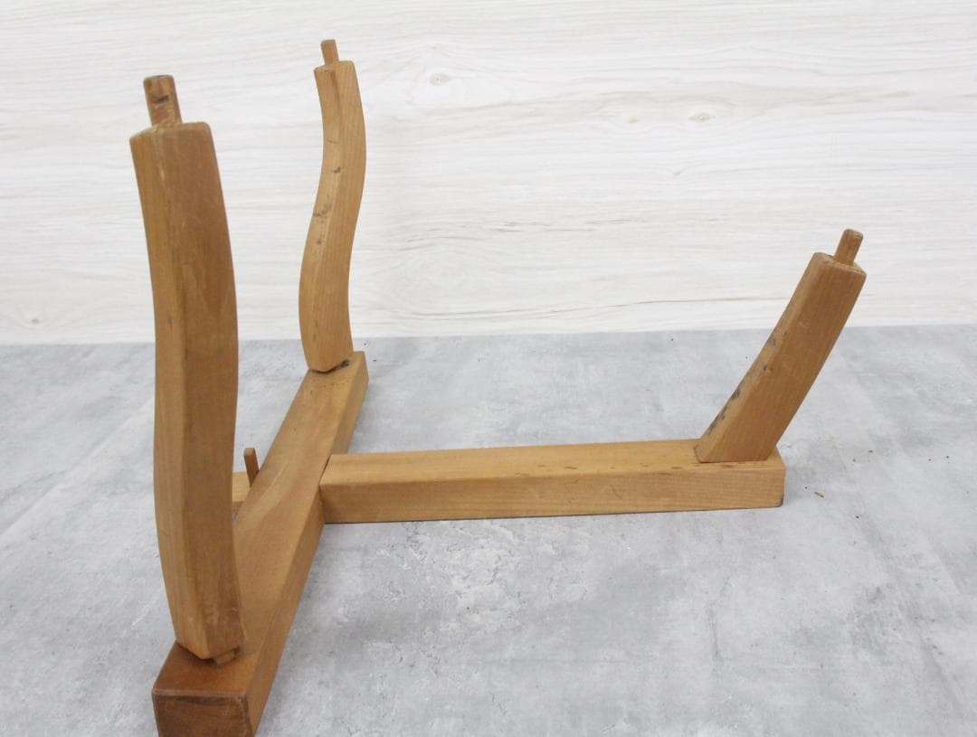 ▲岡田屋太鼓店 平太鼓 固定台・バチ付き 直径約39㎝ 和楽器 打楽器