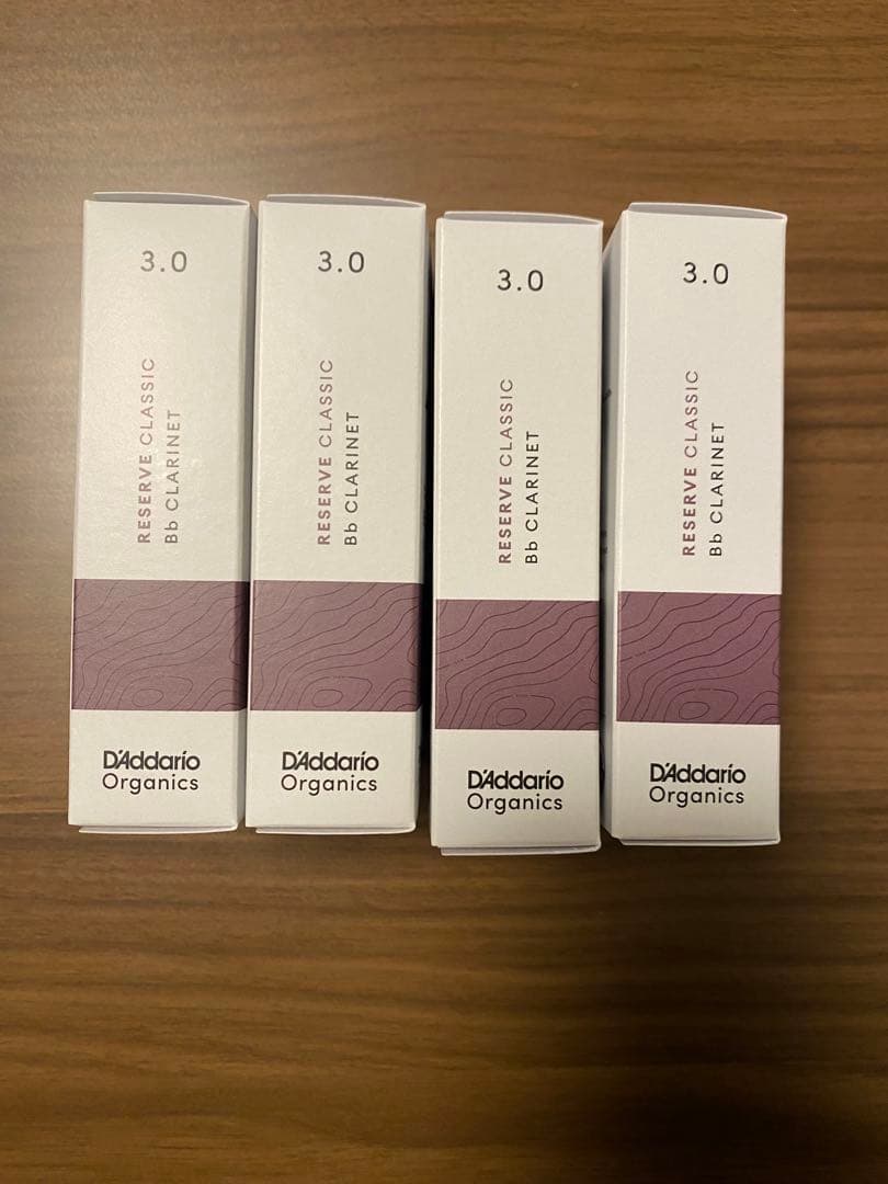 新品未使用4箱【ダダリオ レゼルヴクラシック 3.0 B♭クラリネット リード】