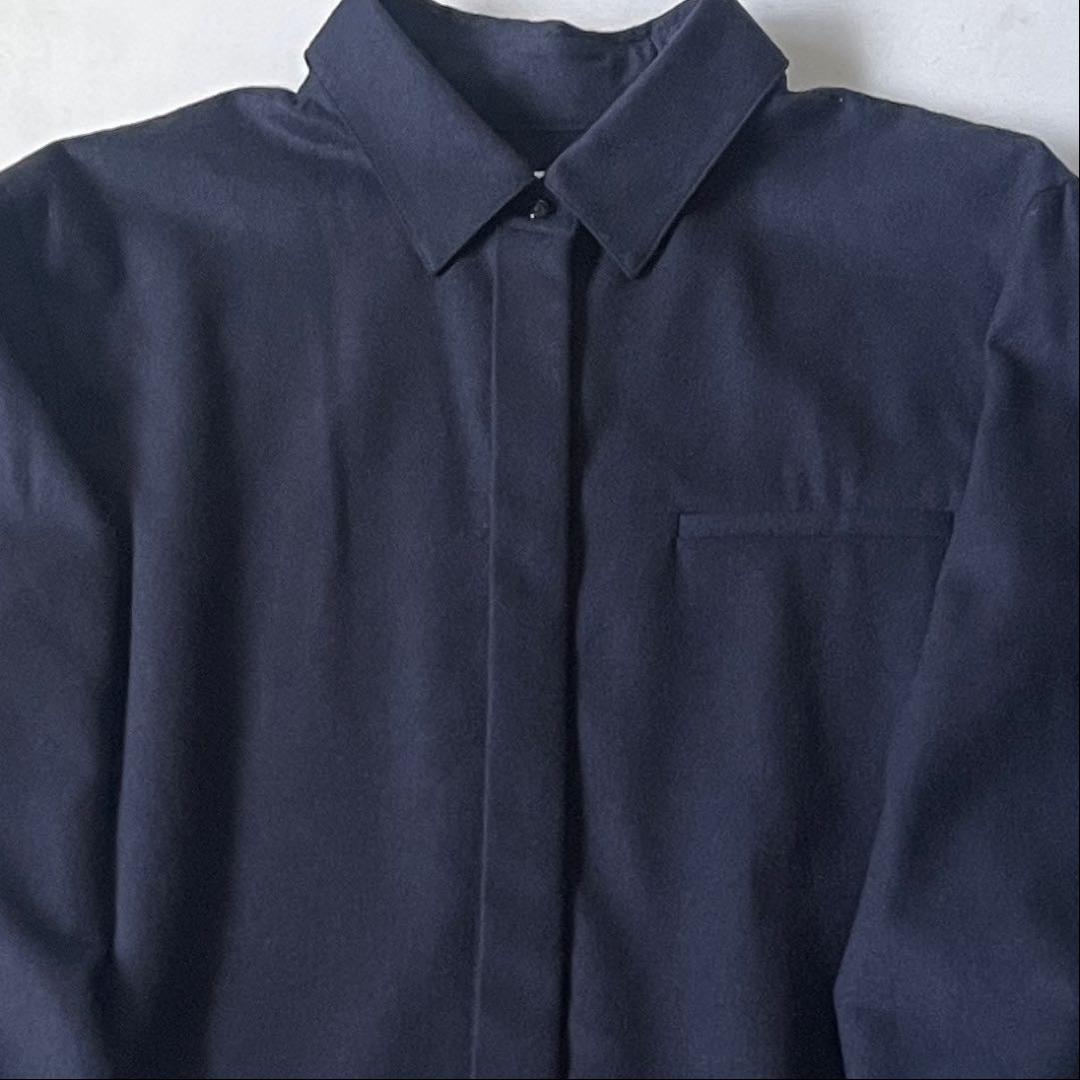 2024 エブール ウールカシミアポプリン リボンタイワンピース 定価10.8万