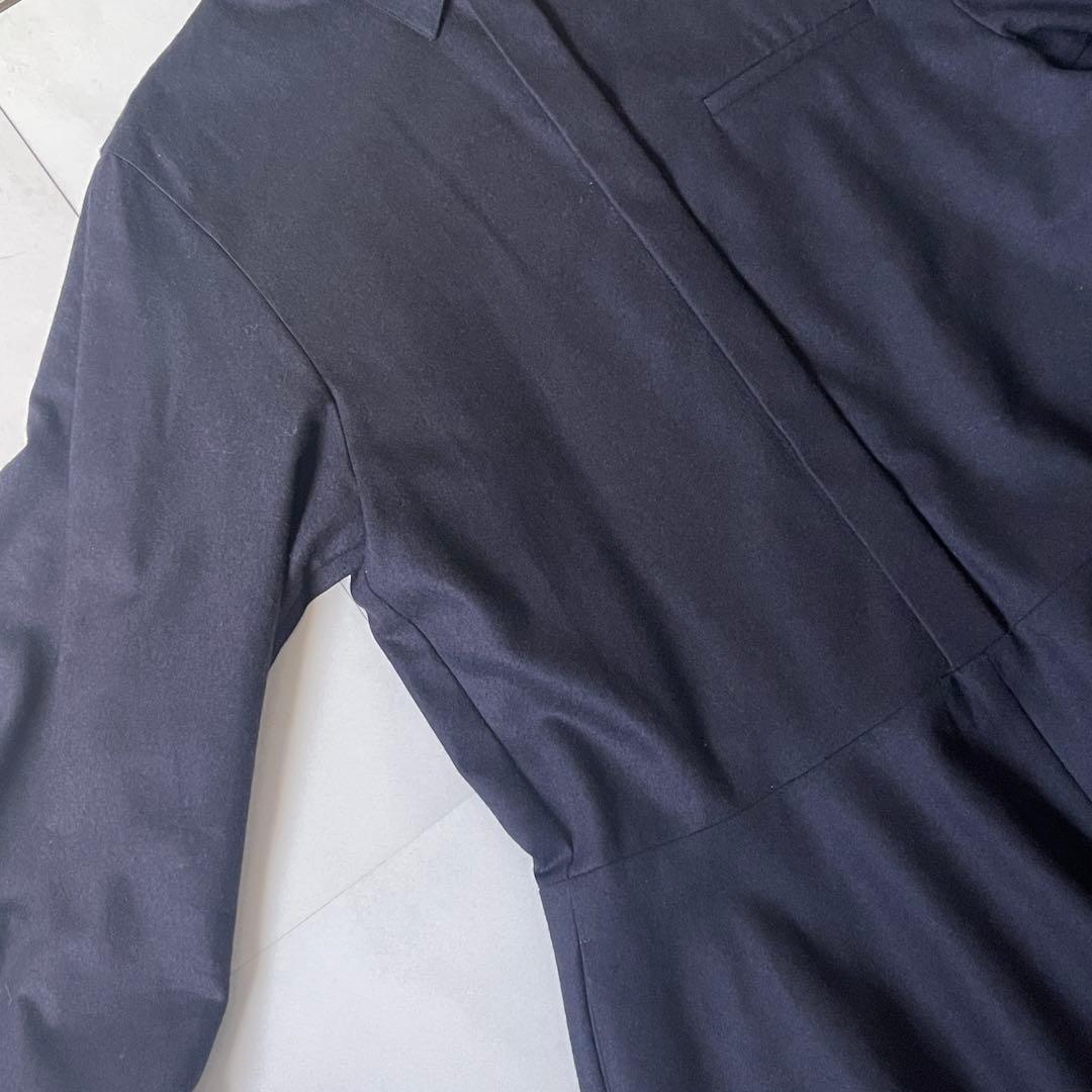 2024 エブール ウールカシミアポプリン リボンタイワンピース 定価10.8万