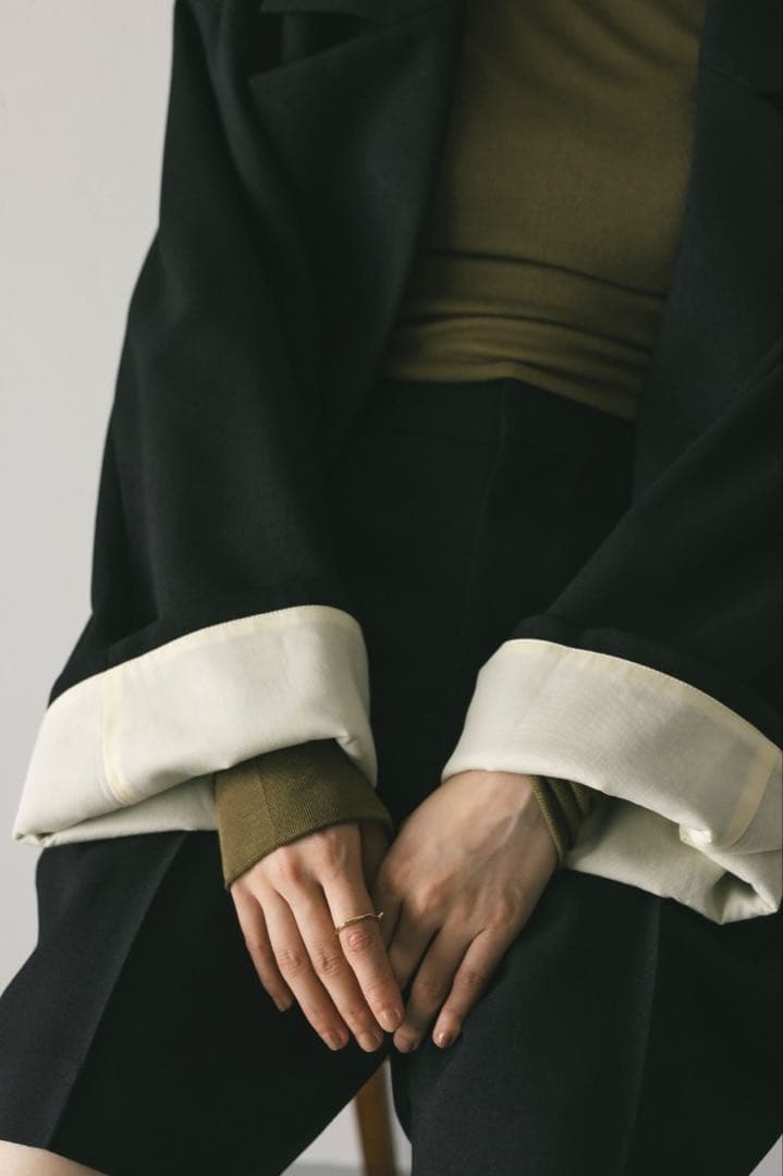 STYLEMIXER ワイドスリーブテーラードジャケット　　ブラック