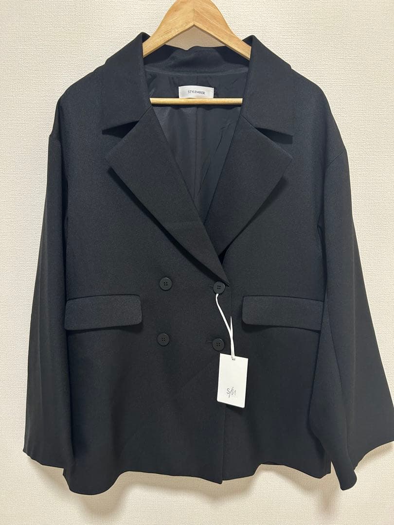 STYLEMIXER ワイドスリーブテーラードジャケット　　ブラック
