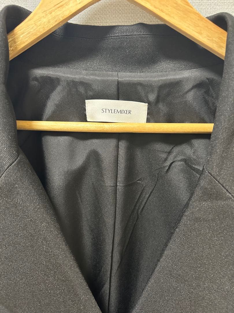 STYLEMIXER ワイドスリーブテーラードジャケット　　ブラック
