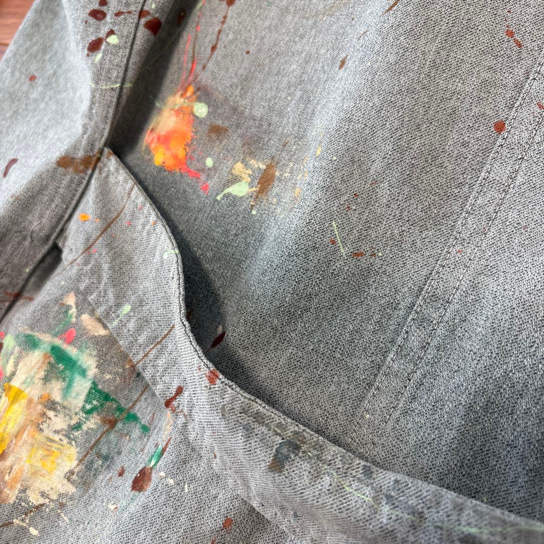 50S~60S リメイク　グリーンシャンブレーカバーオール　ユーロワーク　ドイツ