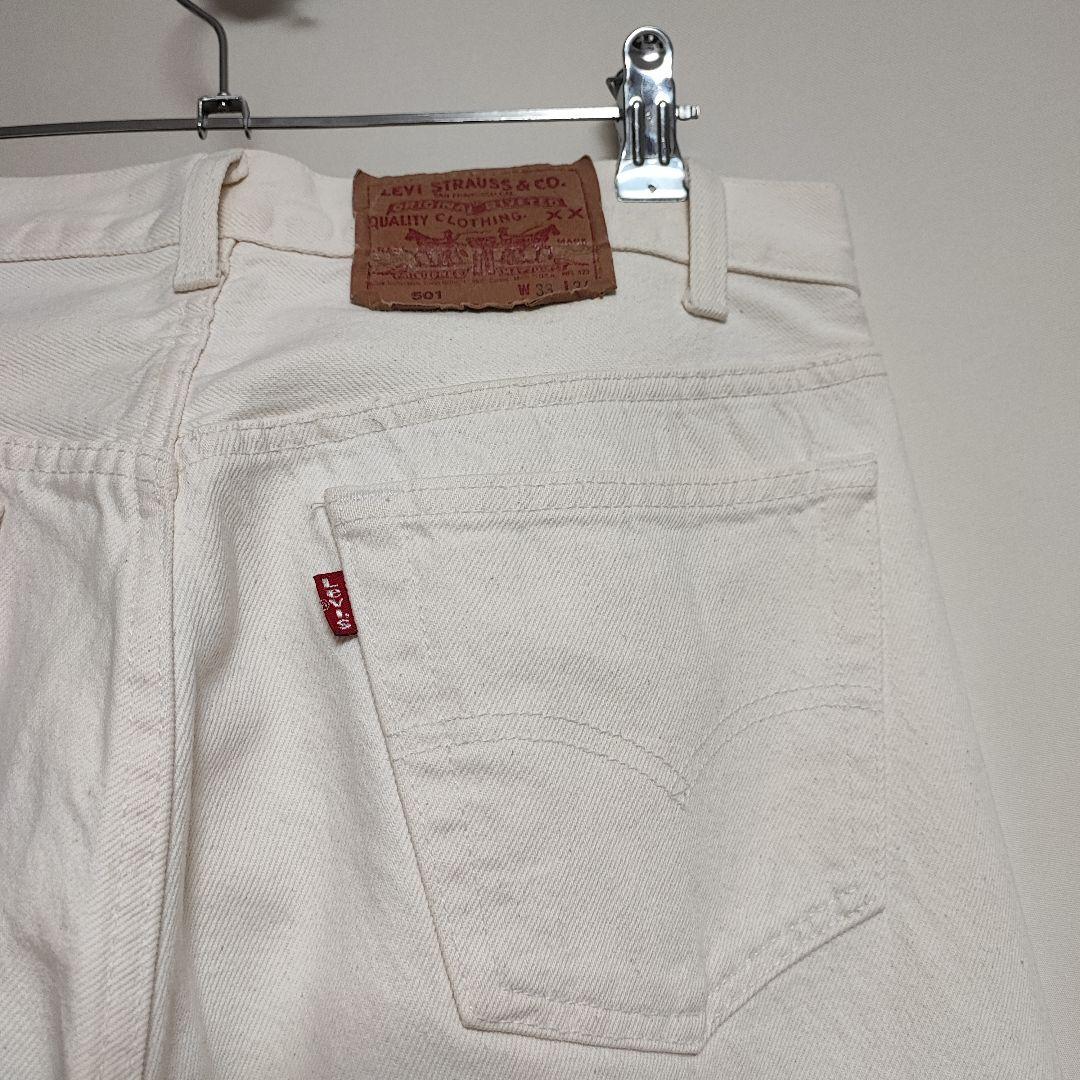 USA製 LEVI’S 501 生成 ホワイト 白系 W33 80s 90s