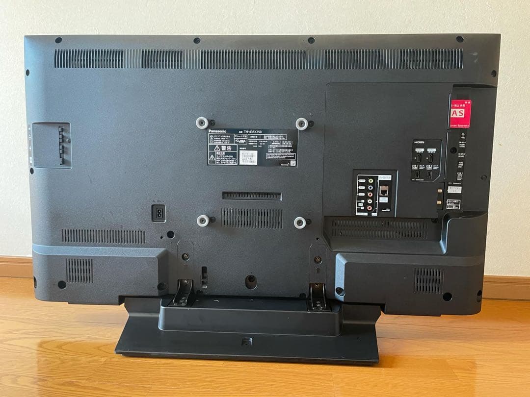 4k Panasonic 43インチテレビ TH-43FX750 2019年製