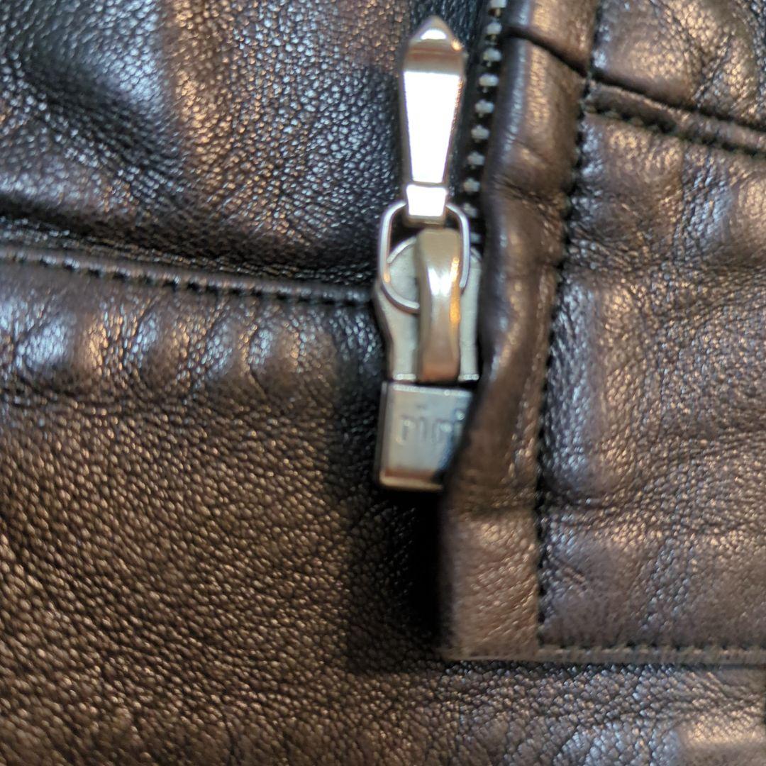 【極美品】アニエスベー ラムレザージャケット ビンテージ シングルライダース