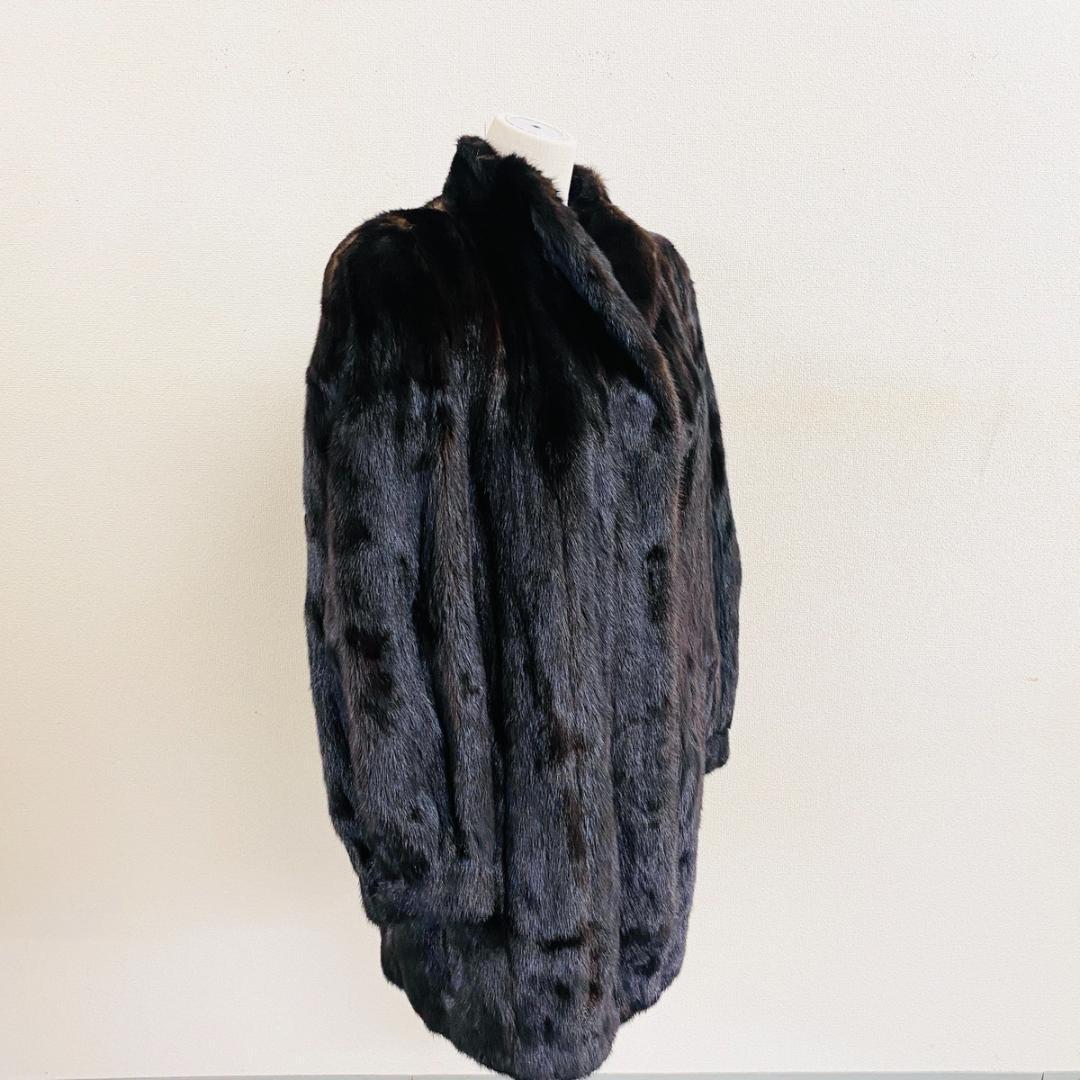SAGA MINK ブラックミンク 毛皮コート サガミンク『F163