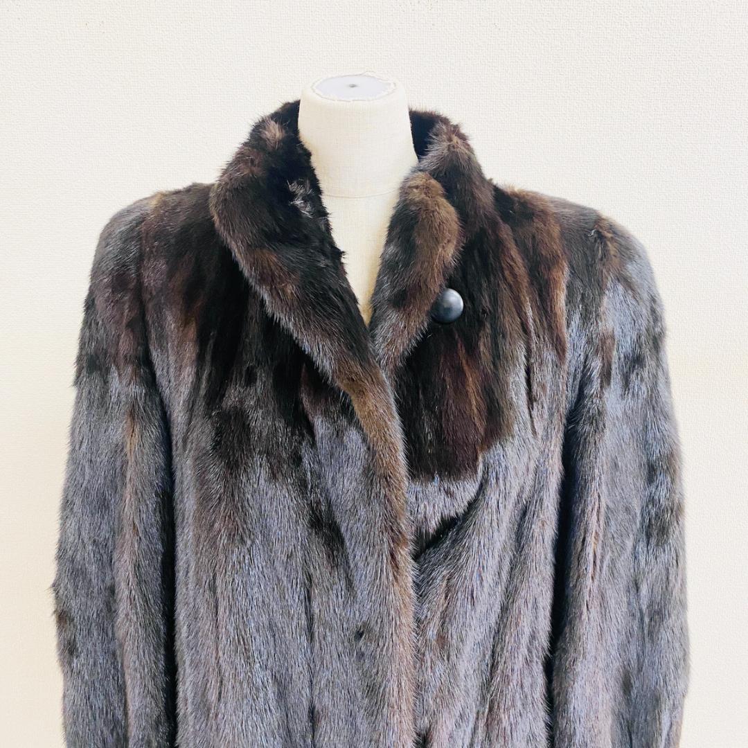 SAGA MINK ブラックミンク 毛皮コート サガミンク『F163