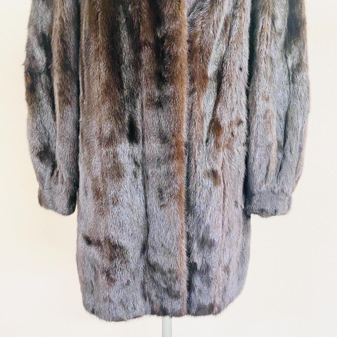 SAGA MINK ブラックミンク 毛皮コート サガミンク『F163