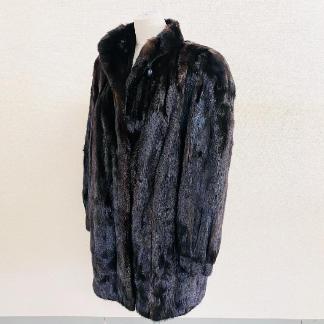 SAGA MINK ブラックミンク 毛皮コート サガミンク『F163