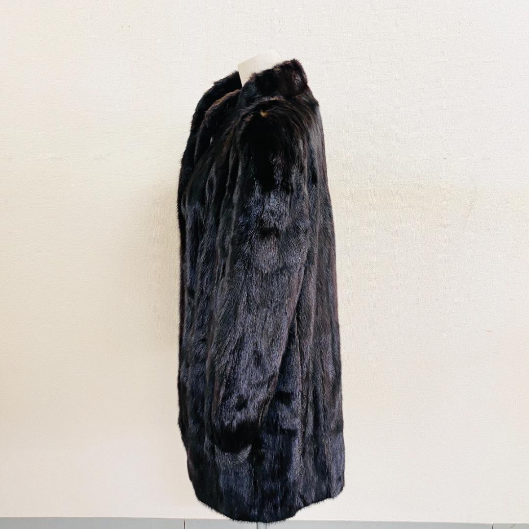 SAGA MINK ブラックミンク 毛皮コート サガミンク『F163