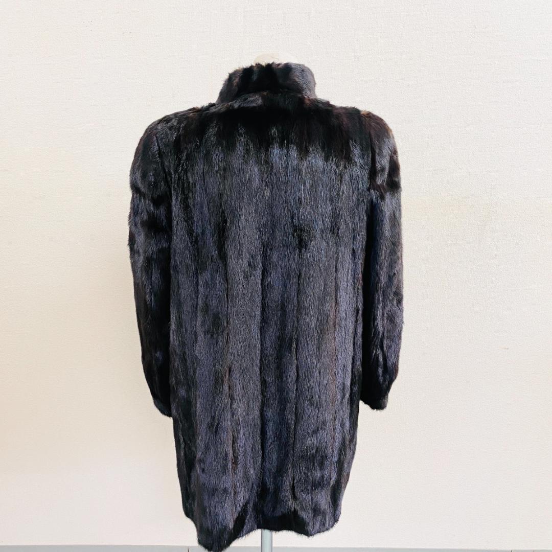 SAGA MINK ブラックミンク 毛皮コート サガミンク『F163