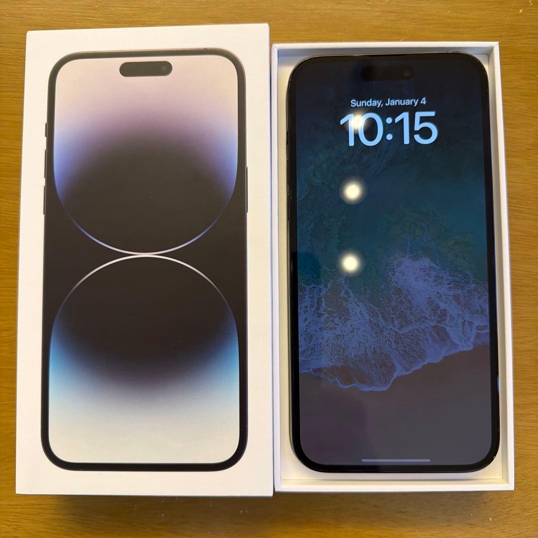 【美品】iPhone 14 Pro Max 128GB スペースブラック 本体