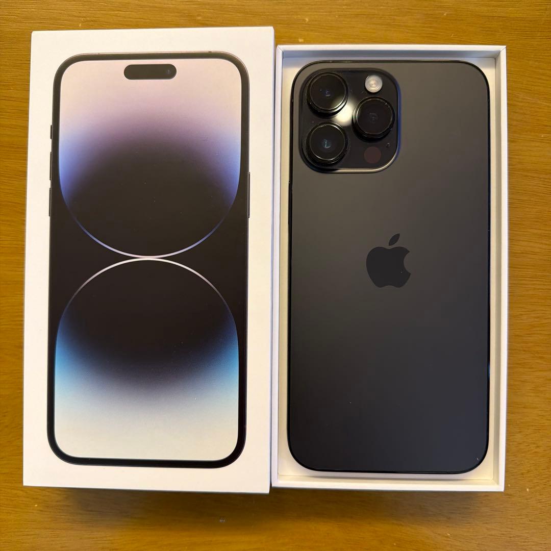【美品】iPhone 14 Pro Max 128GB スペースブラック 本体