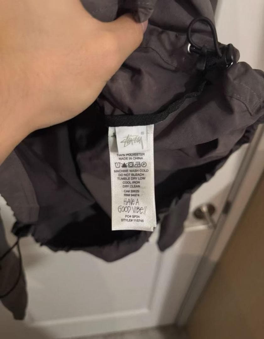 Stussy グレー ナイロンジャケット