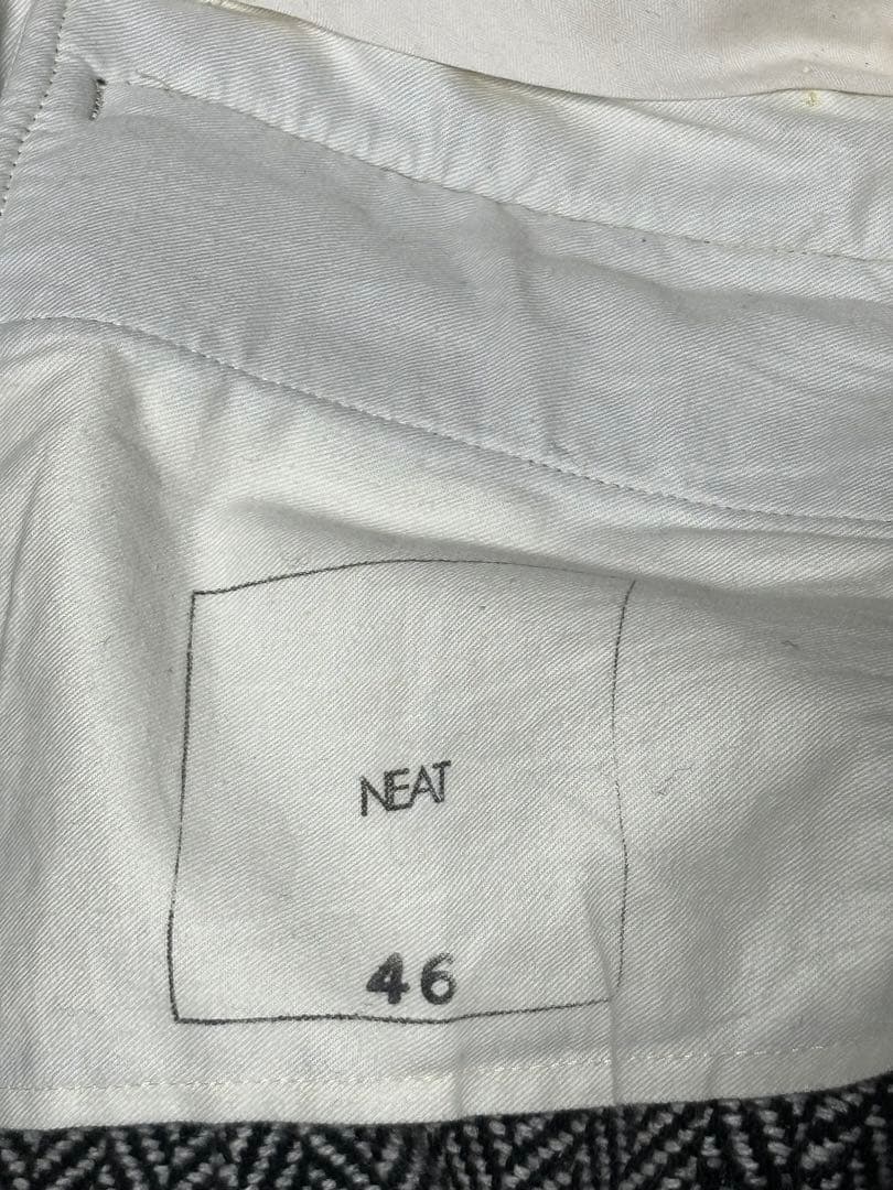 NEAT flannel herringbone トラウザーズ　テーパード　46