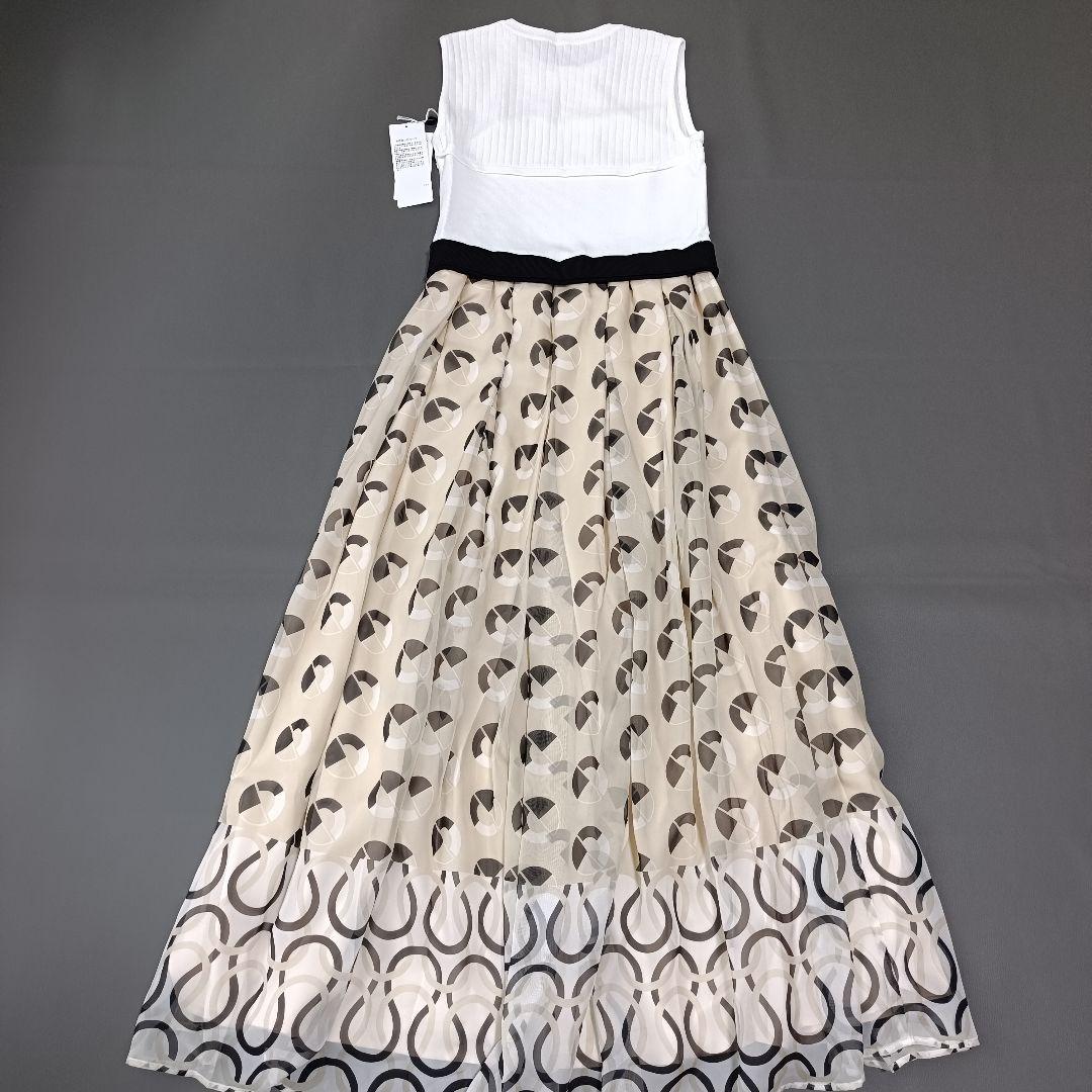 【ダイアグラム】24SS　新品未使用タグ付き マリンニットワンピース　フレア　S