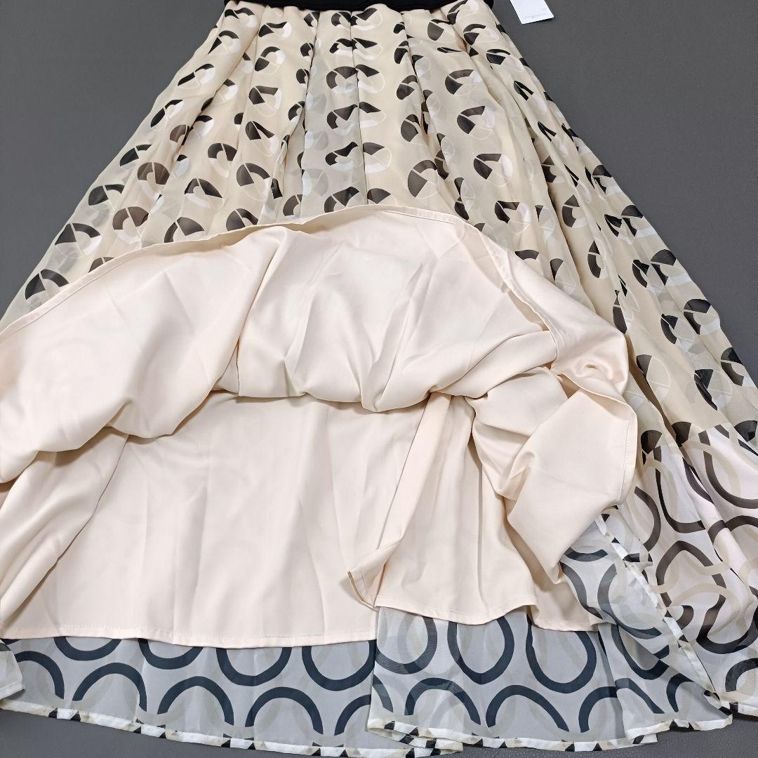 【ダイアグラム】24SS　新品未使用タグ付き マリンニットワンピース　フレア　S