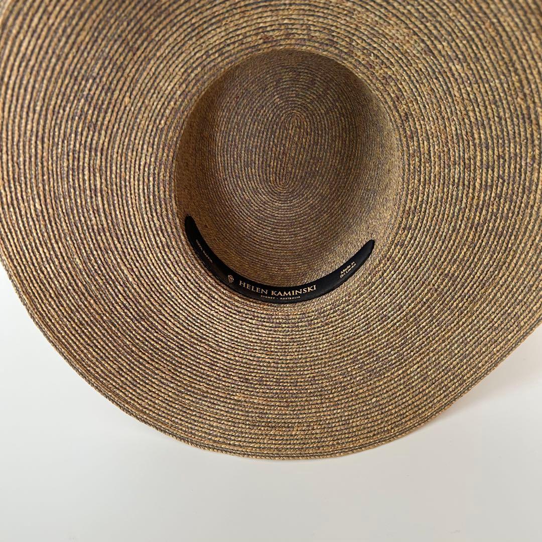 HELEN KAMINSKI ストローハット 麦わら帽子 つば広め