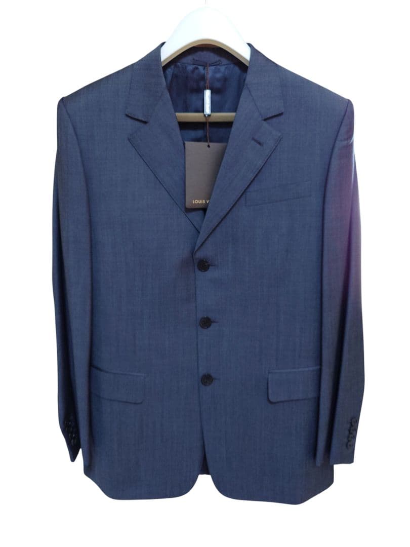 新品 LOUIS VUITTON 52 スーツ上下 ダークグレーシングル