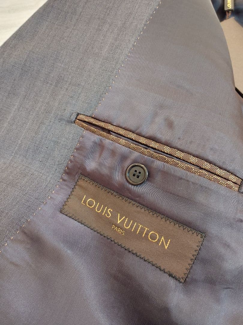 新品 LOUIS VUITTON 52 スーツ上下 ダークグレーシングル