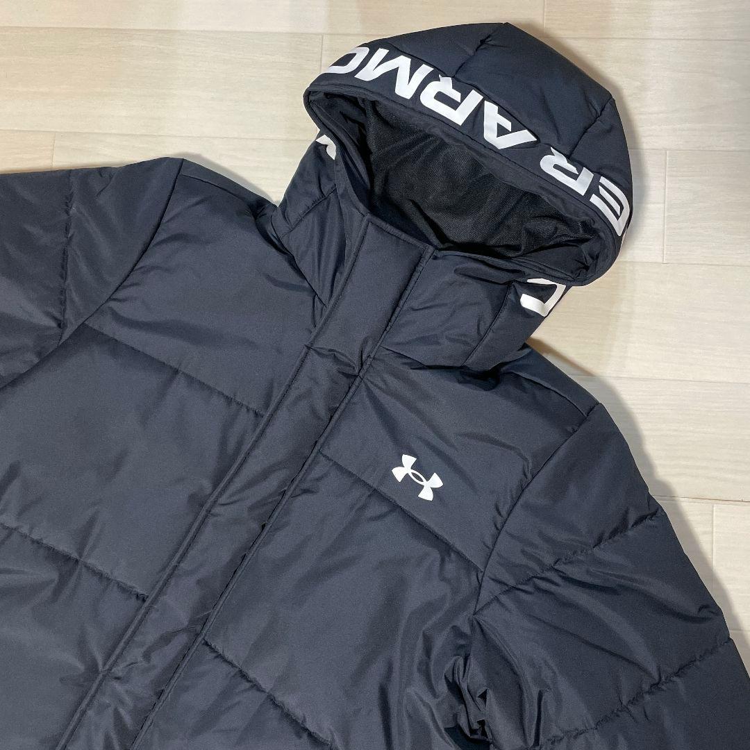 アンダーアーマー ベンチコート XL メンズ ブラック ロング
