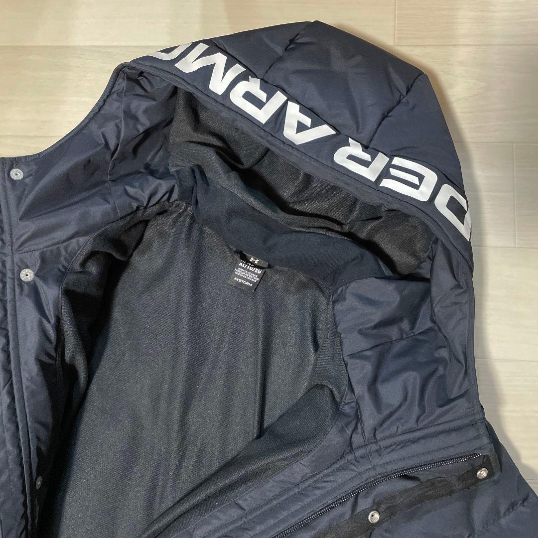 アンダーアーマー ベンチコート XL メンズ ブラック ロング