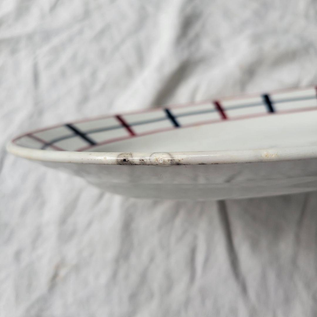 フランス　アンティーク　オーバル皿　バスク