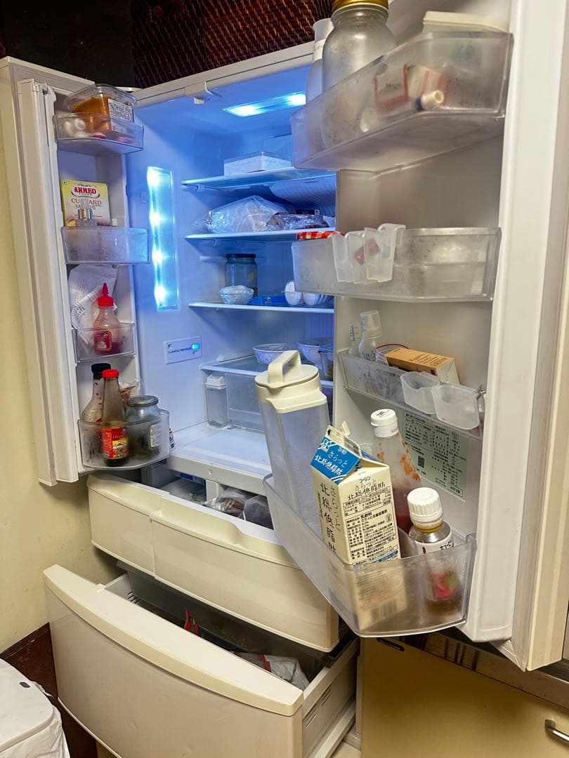 パナソニック 451L エコナビ搭載冷蔵庫 NR-FV45S6-W形