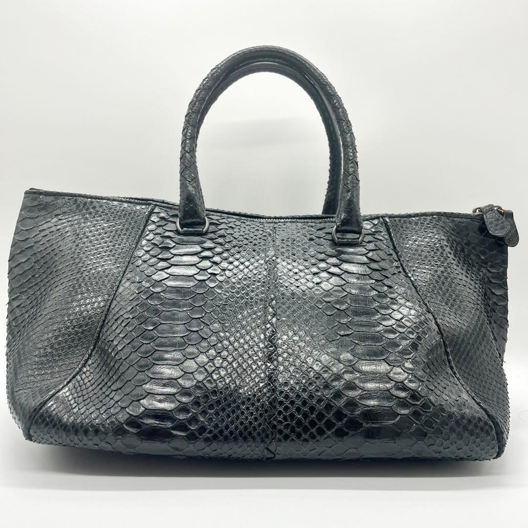 【希少】BOTTEGA VENETA オールパイソン ボストンバッグ