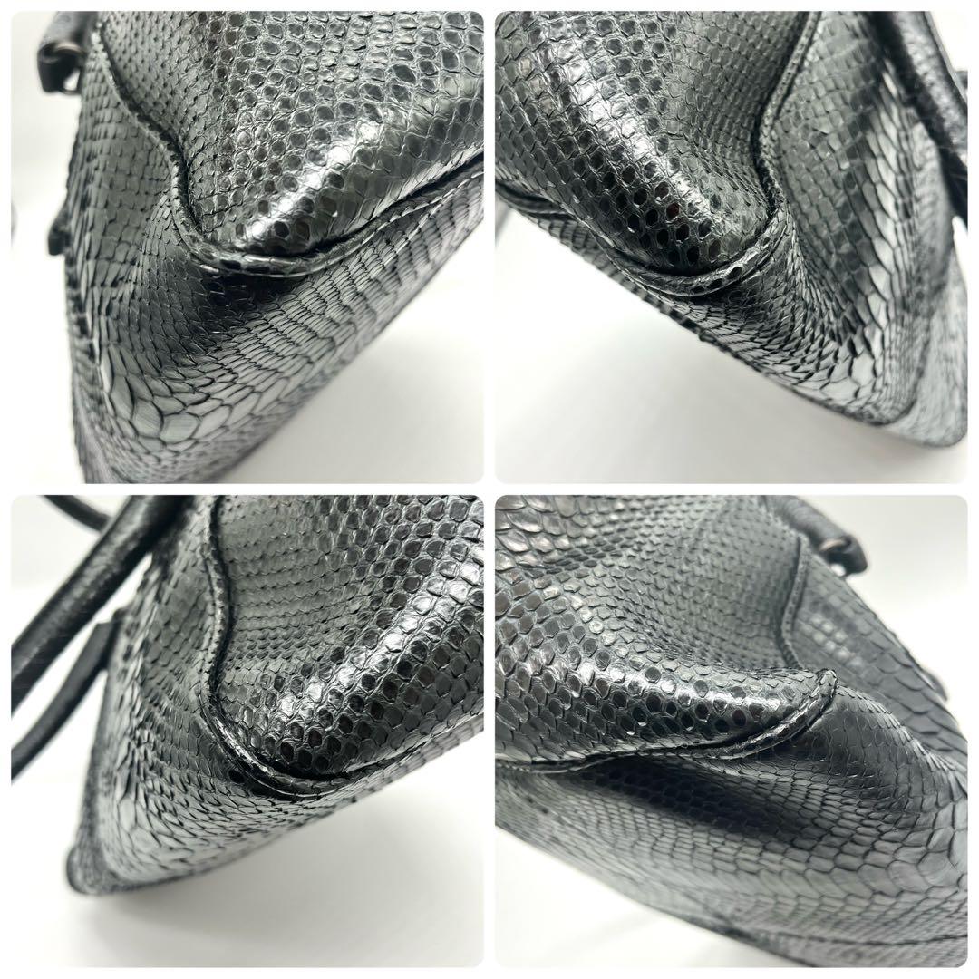 【希少】BOTTEGA VENETA オールパイソン ボストンバッグ