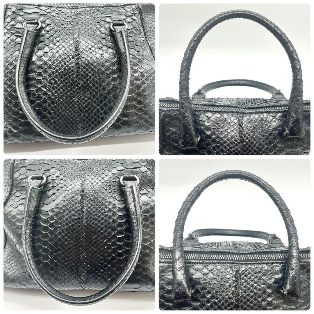 【希少】BOTTEGA VENETA オールパイソン ボストンバッグ