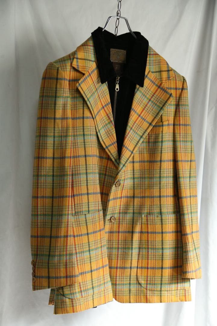 Pierre Cardin テーラードジャケット チェック柄 1970’s