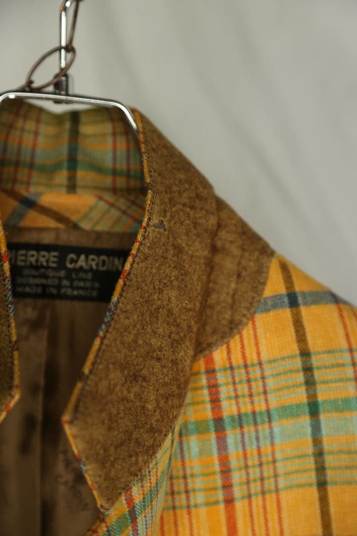 Pierre Cardin テーラードジャケット チェック柄 1970’s
