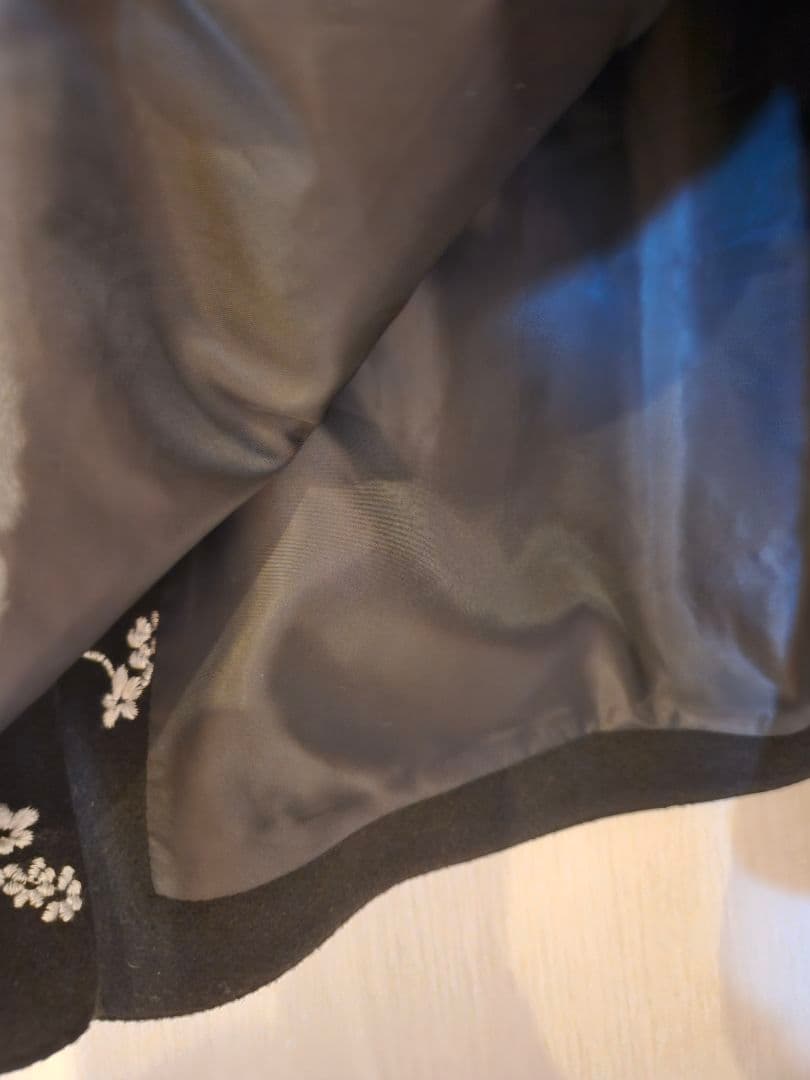 ドノバン　フローレットジレ　ブラック　2way　ブーケデザイン　Aライン