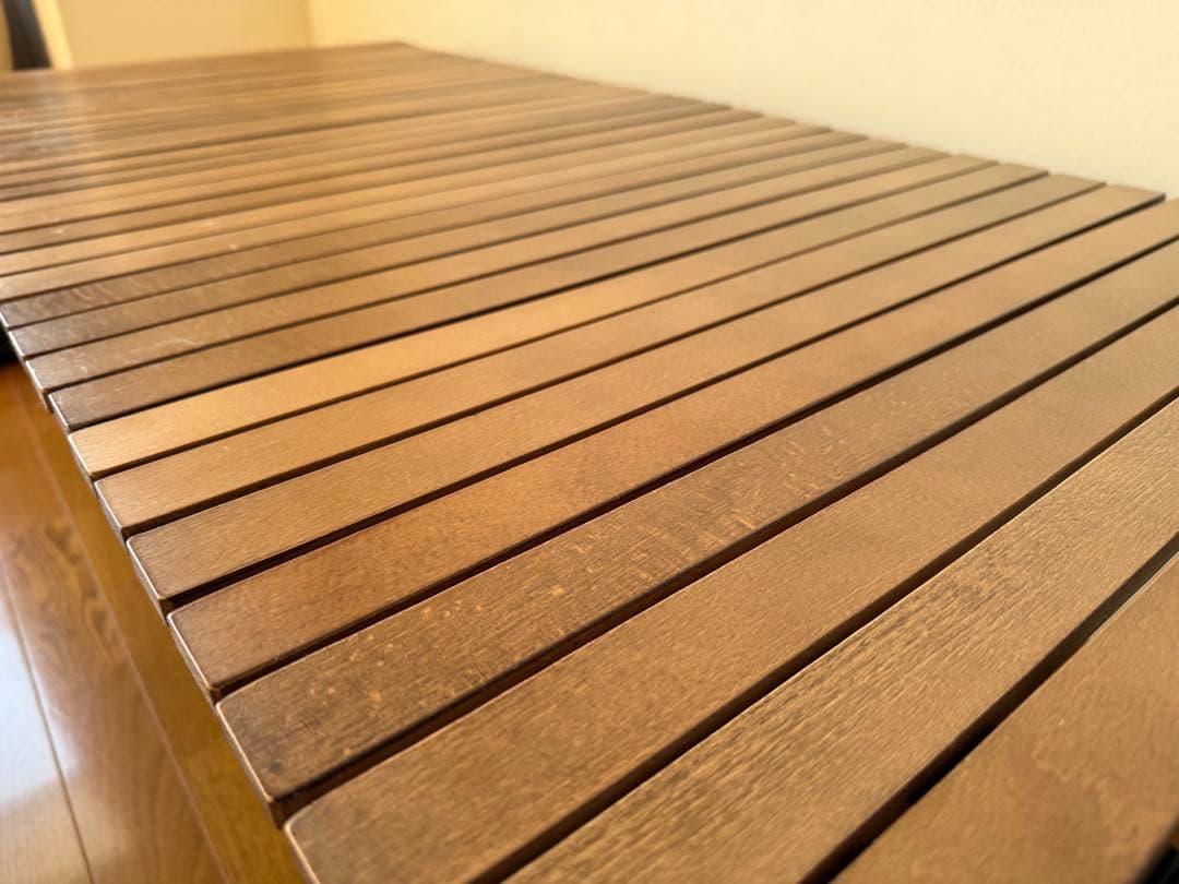 【美品】Hilanderロールトップテーブル 120cm ダークブラウン