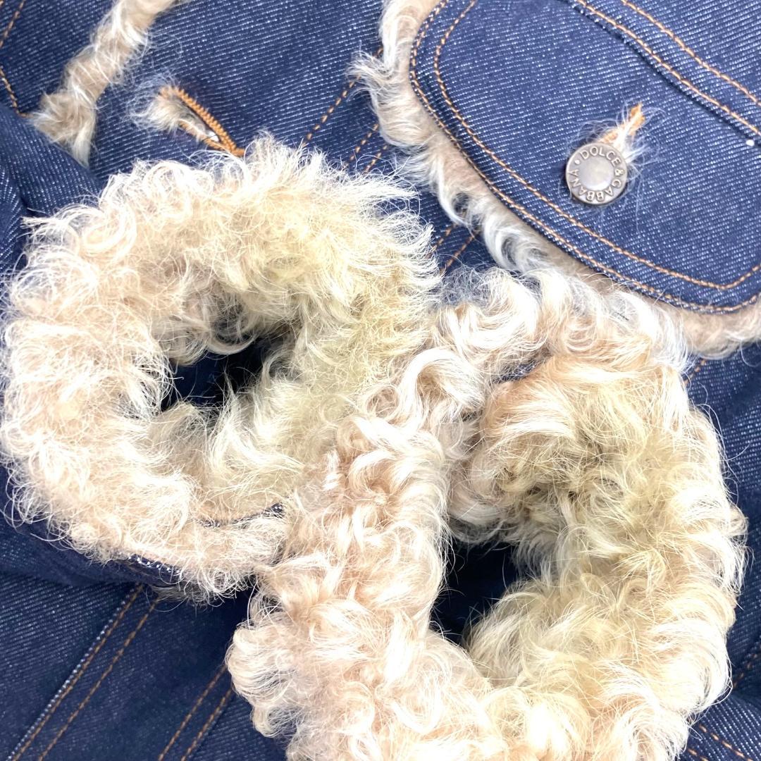 希少 DOLCE&GABBANA　カルガンゴートデニムジャケット　44サイズ