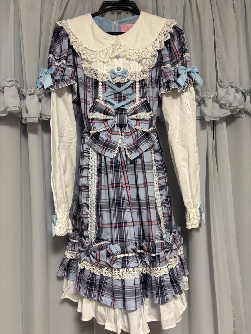 最終値下げ Angelic Pretty dolly girl付け袖ワンピース