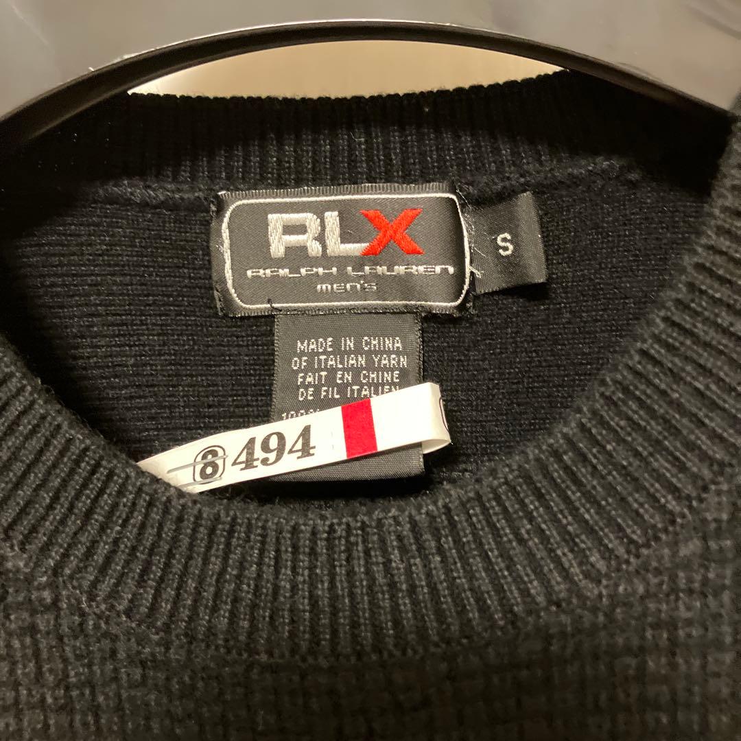 ラルフローレン RLX 黒 カシミアクルーネックニット S