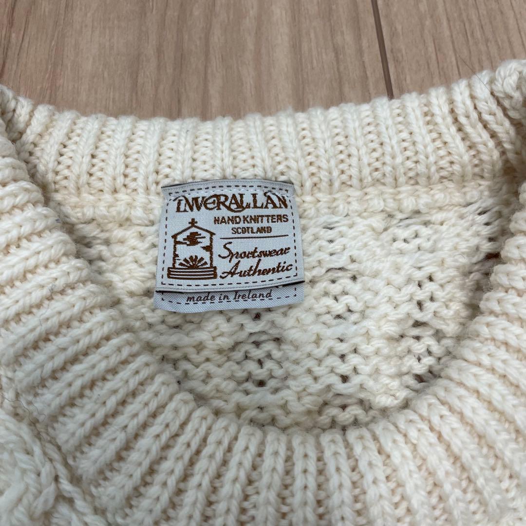 アイルランド製 INVERALLAN ケーブルニット Size.M