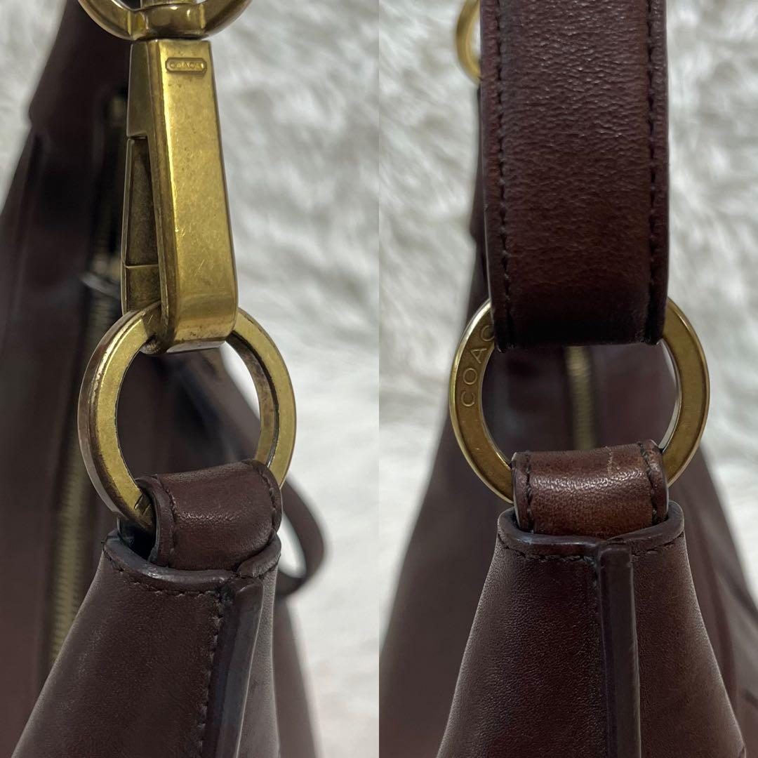 K*E様 希少 コーチ 6950 ワンショルダー ダークブラウン